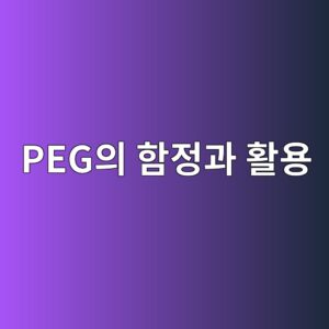 성장주가 비싸다는 말은 무엇을 의미하는가: PEG의 함정과 활용 4 pegec9d98 ed95a8eca095eab3bc ed999cec9aa9 1786902076